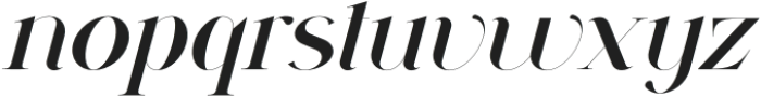 VSOP Regular 1 Italic otf (400) Font LOWERCASE