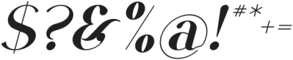 VSOP Regular 3 Italic otf (400) Font OTHER CHARS