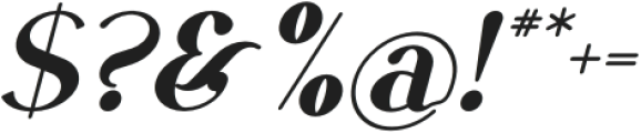 VSOP Regular 5 Italic otf (400) Font OTHER CHARS