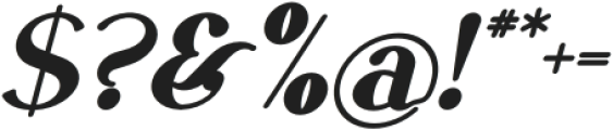 VSOP Regular 7 Italic otf (400) Font OTHER CHARS