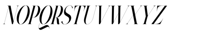 Vsop Narrower 1 Italic Font UPPERCASE
