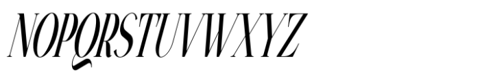 Vsop Narrowest 2 Italic Font UPPERCASE