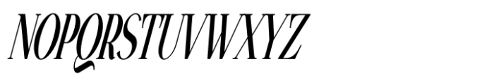 Vsop Narrowest 3 Italic Font UPPERCASE