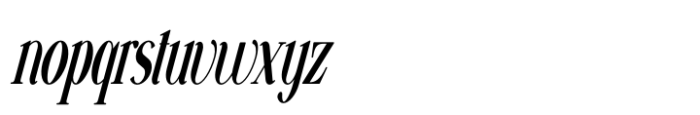 Vsop Narrowest 3 Italic Font LOWERCASE
