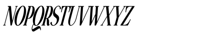 Vsop Narrowest 4 Italic Font UPPERCASE