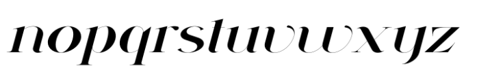 Vsop Wide 1 Italic Font LOWERCASE
