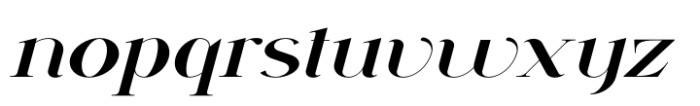 Vsop Wide 2 Italic Font LOWERCASE