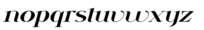Vsop Wide 3 Italic Font LOWERCASE