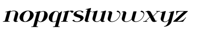 Vsop Wide 4 Italic Font LOWERCASE