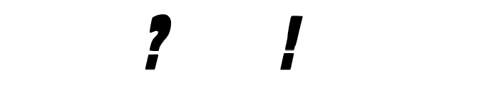 VTC-KomikaHeadLinerOne Bold Italic Font OTHER CHARS
