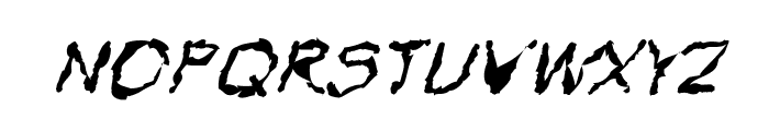 VTC Krinkle-Kut Regular Italic Font UPPERCASE