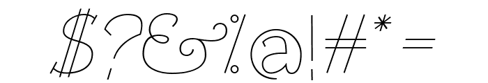 VTF Victorianna Italic Font OTHER CHARS