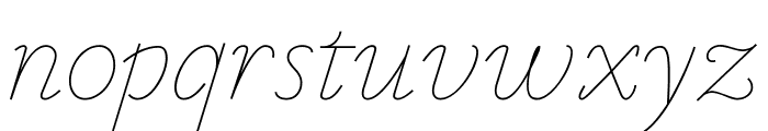 VTF Victorianna Italic Font LOWERCASE