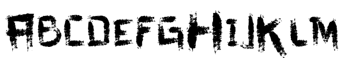 vtks dirty letters Font LOWERCASE