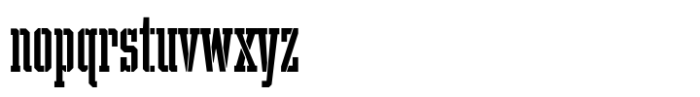 VT Foundry Stencil Font LOWERCASE
