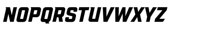 VT Redzone Classic Classic Oblique Font LOWERCASE
