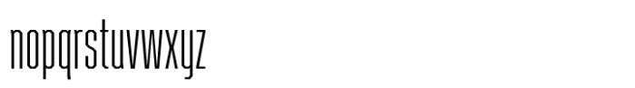 VT Showcard ExtraLight Font LOWERCASE