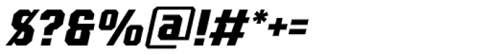 VTF Gladius Black Oblique Font OTHER CHARS