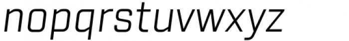 VTF Justina Light Italic HUM Font LOWERCASE