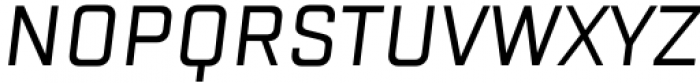 VTF Justina Regular Italic GEO Font UPPERCASE