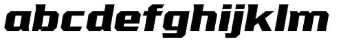 VTF League ExtraBold Oblique Font LOWERCASE