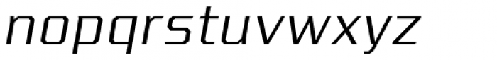 VTF League ExtraLight Oblique Font LOWERCASE