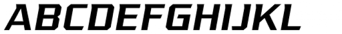 VTF League Medium Oblique Font UPPERCASE