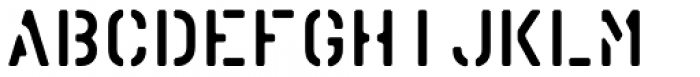 Vtg Stencil Marsh Mono Font UPPERCASE
