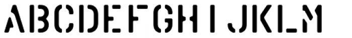 Vtg Stencil Marsh Mono Font LOWERCASE