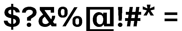 VTCFoundation Bold Font OTHER CHARS