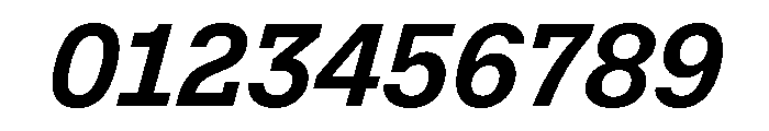 VTCFoundation BoldSlanted Font OTHER CHARS