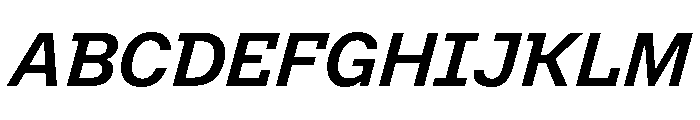 VTCFoundation BoldSlanted Font UPPERCASE