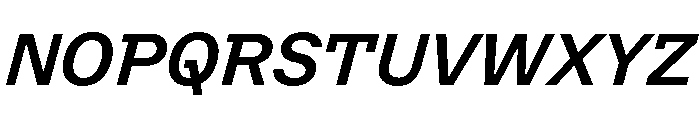 VTCFoundation BoldSlanted Font UPPERCASE