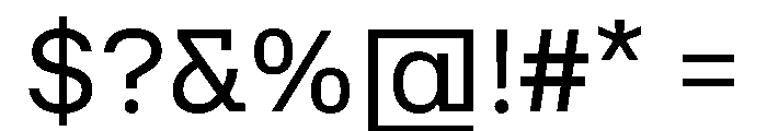 VTCFoundation Regular Font OTHER CHARS