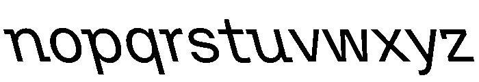VTCFoundation RegularBackslant Font LOWERCASE