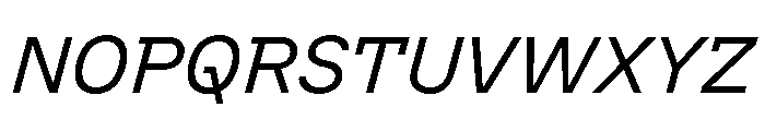 VTCFoundation RegularSlanted Font UPPERCASE