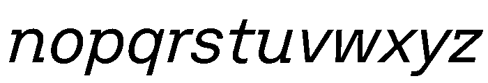VTCFoundation RegularSlanted Font LOWERCASE