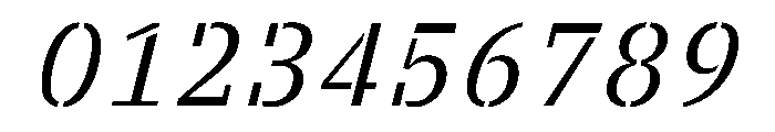 VTCTerra Italic Font OTHER CHARS