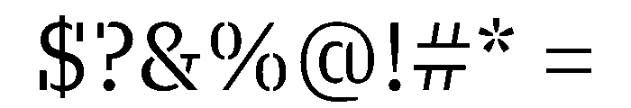 VTCTerra Regular Font OTHER CHARS