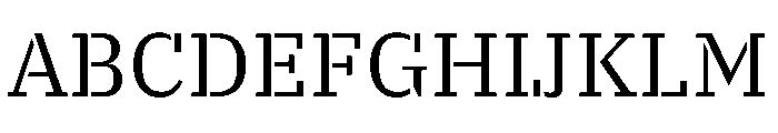 VTCTerra Regular Font UPPERCASE