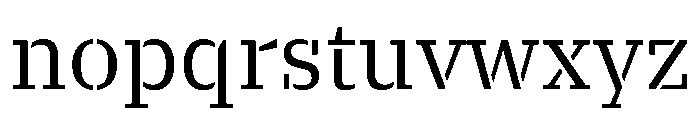 VTCTerra Regular Font LOWERCASE