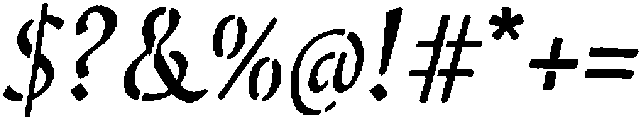 VUSE II Regular otf (400) Font OTHER CHARS