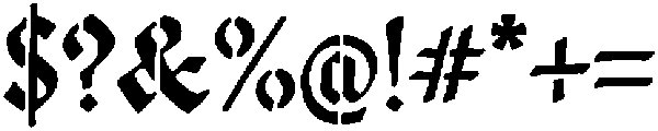 VUSE Regular otf (400) Font OTHER CHARS