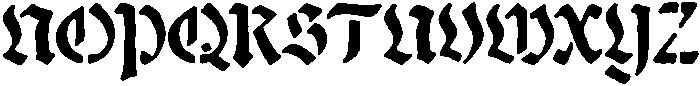 VUSE Regular otf (400) Font UPPERCASE