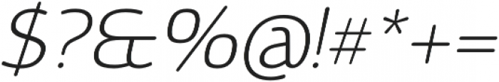 Vulgat Light Italic otf (300) Font OTHER CHARS