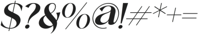 Vurion Italic otf (400) Font OTHER CHARS