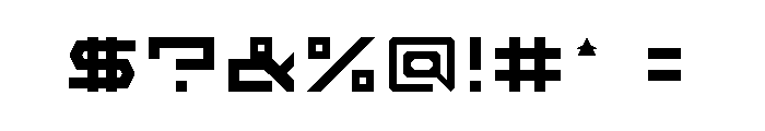Vullxel Regular Font OTHER CHARS