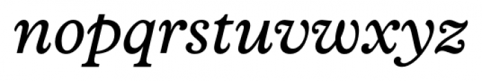 Vulpa Italic Font LOWERCASE