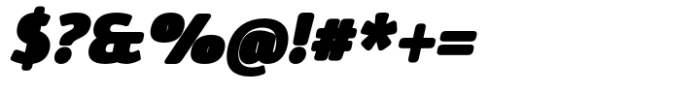 Vulgat Extra Black Italic Font OTHER CHARS