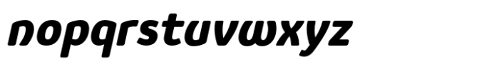 Vulgat Extra Bold Italic Font LOWERCASE